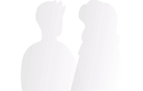 Illustration : silhouettes pour soins ressources et rebozo Silhouettes stylisées d'un homme et d'une femme, représentant les soins ressources et l'accompagnement par le rebozo proposés à Saint-Blaise, près de Neuchâtel.